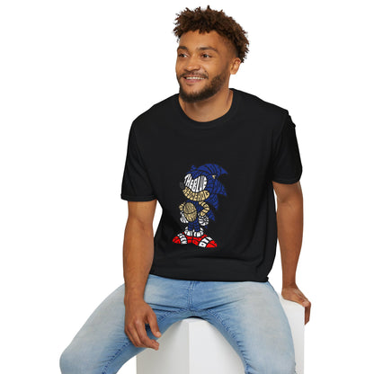 Nostalgic Sonic Graphic T-Shirt - Unisex Softstyle Tee