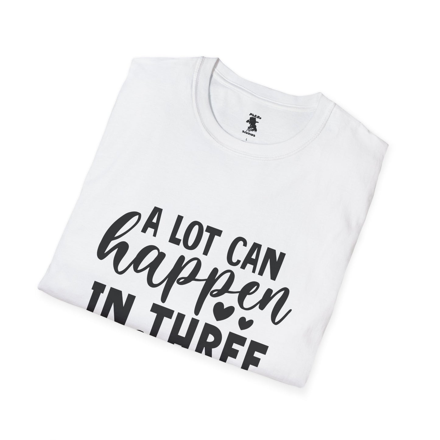 Inspirational Unisex Softstyle T-Shirt - 'A Lot Can Happen in Three Days'