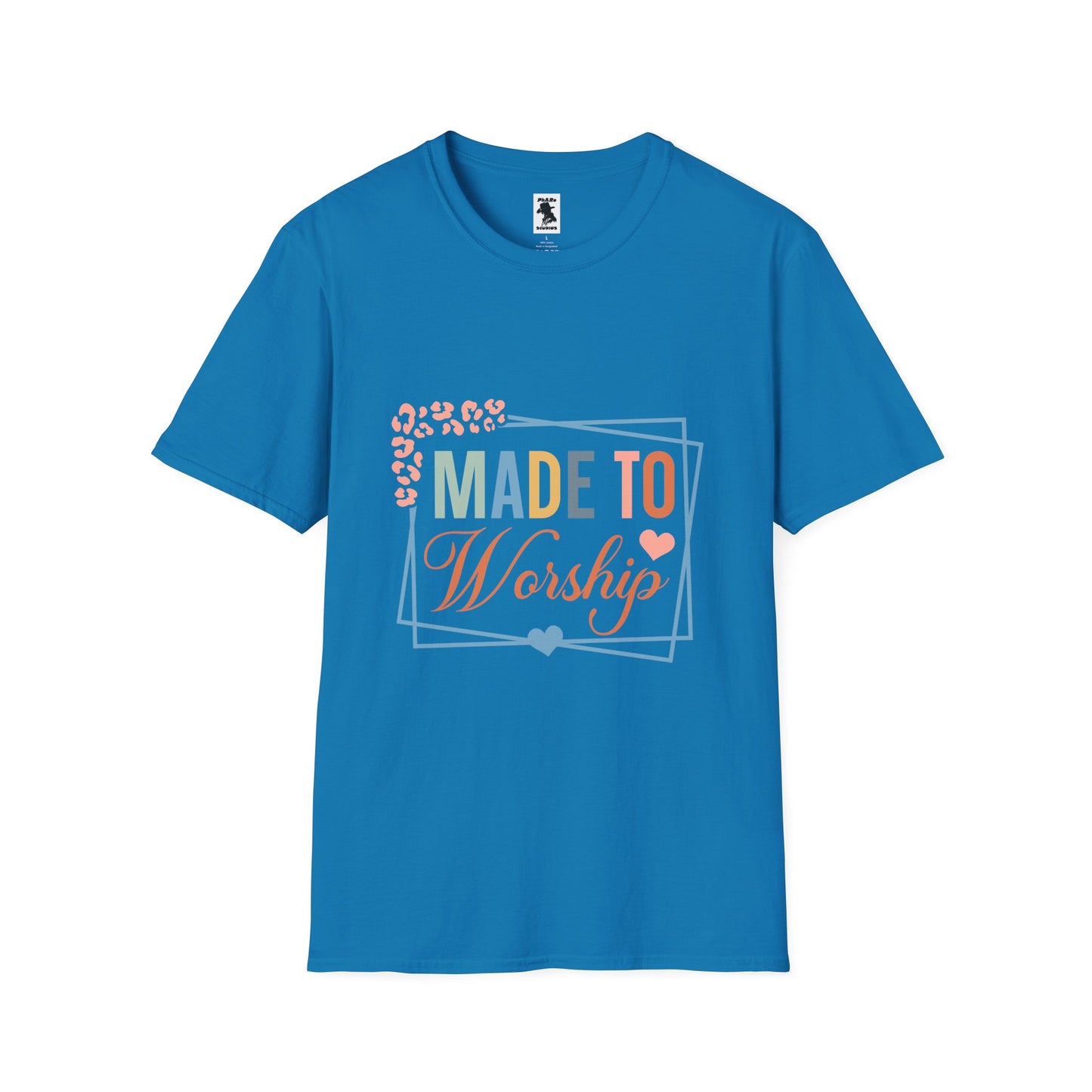 Made to Worship Unisex Softstyle T-Shirt - Inspirational Faith Tee