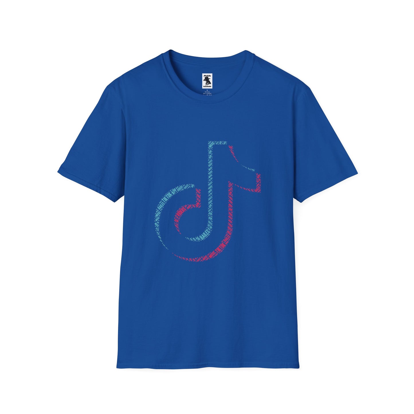 TikTok Logo Unisex Softstyle T-Shirt with Colorful Design