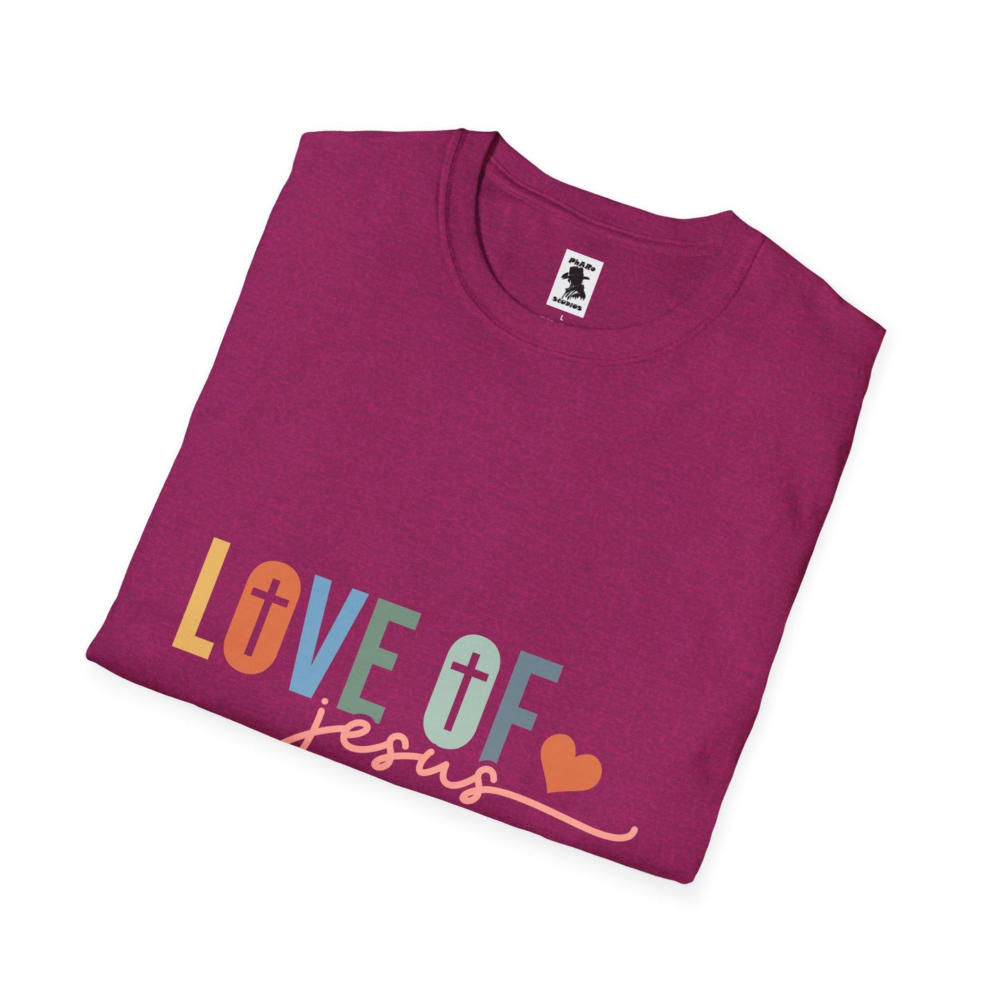 Love of Jesus Unisex Softstyle T-Shirt - Faith-Based Graphic Tee