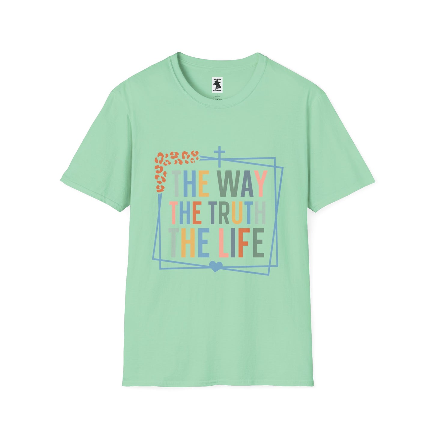 Inspirational Unisex Softstyle T-Shirt - "The Way, The Truth, The Life"