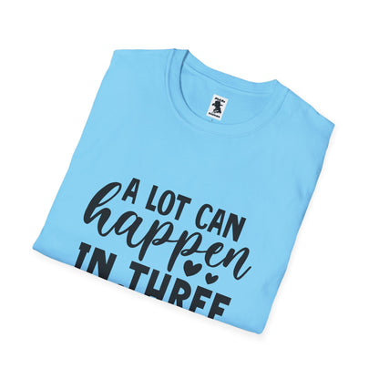 Inspirational Unisex Softstyle T-Shirt - 'A Lot Can Happen in Three Days'