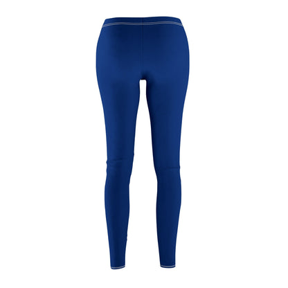 Dark Blue - Women's Mid-rise Casual Leggings