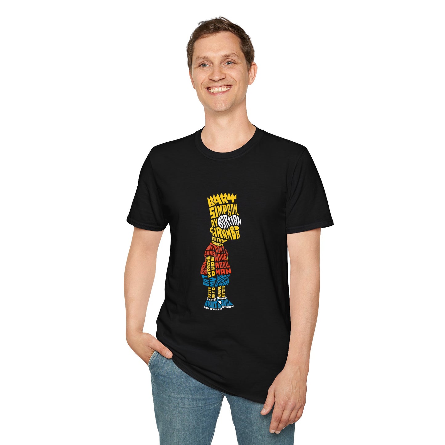 Colorful Bart Simpson Unisex T-Shirt - Retro Style Graphic Tee