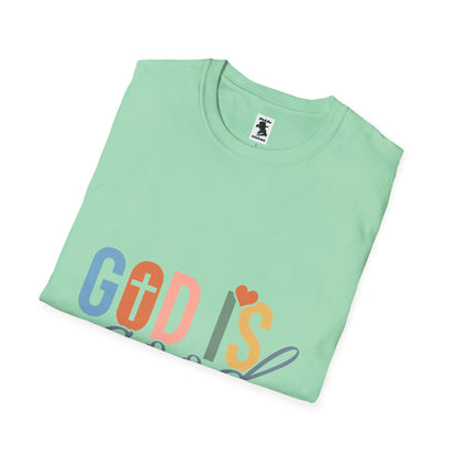 Unisex Softstyle T-Shirt - "God Is Good" Inspirational Tee