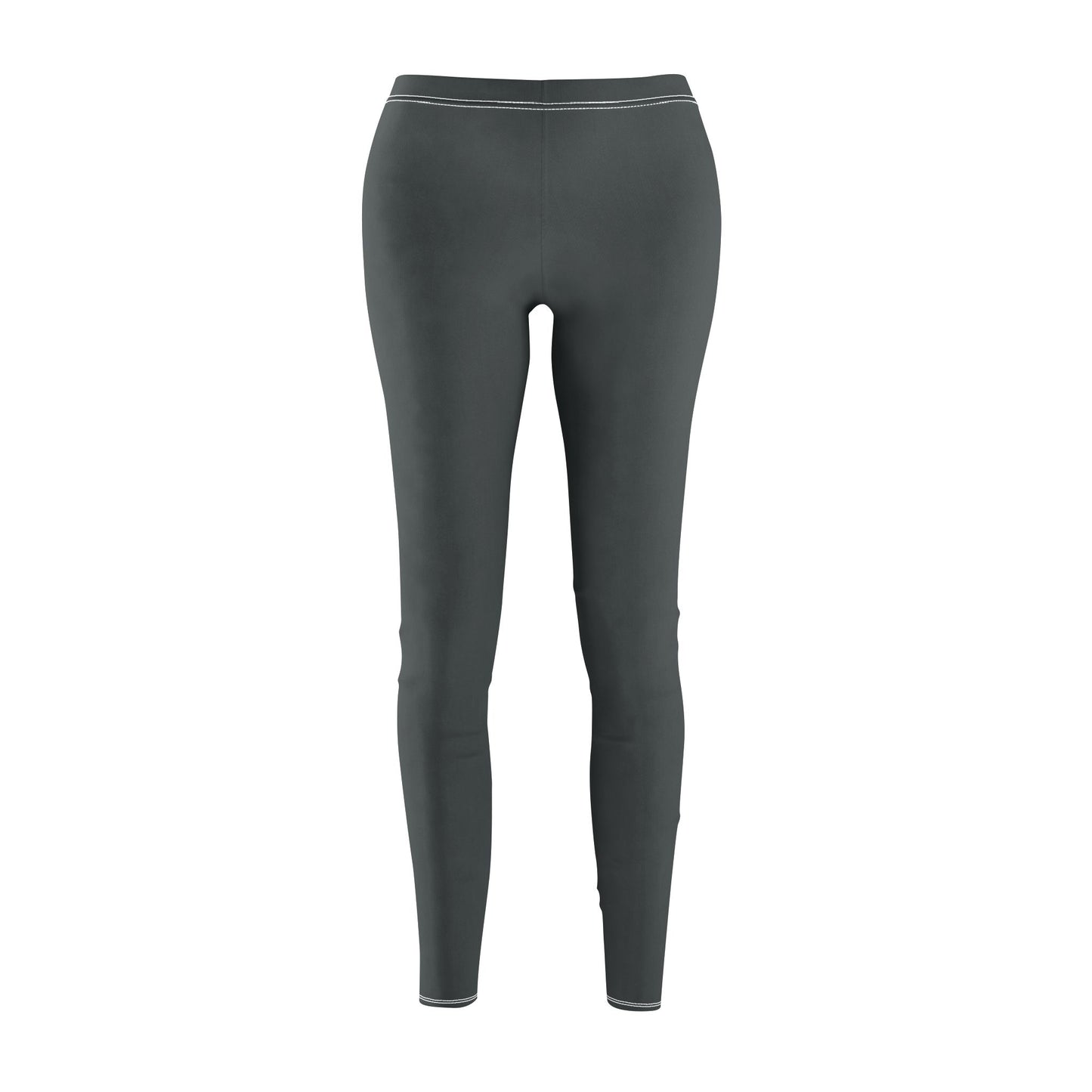 Dark Gray - Women's Mid-rise Casual Leggings