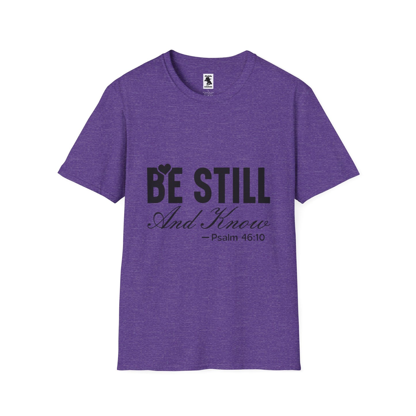 Be Still and Know Unisex Softstyle T-Shirt - Inspirational Christian Apparel