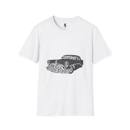 Vintage Car Graphic Unisex Softstyle T-Shirt - Retro Auto Enthusiast Tee