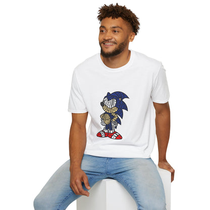 Nostalgic Sonic Graphic T-Shirt - Unisex Softstyle Tee