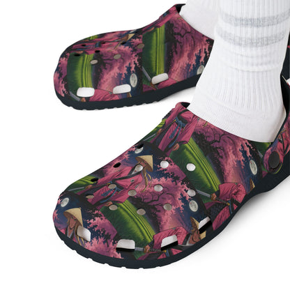 Crimson Twilight - Rubber Clogs  - Perfect for Casual Wear & Summer Fun