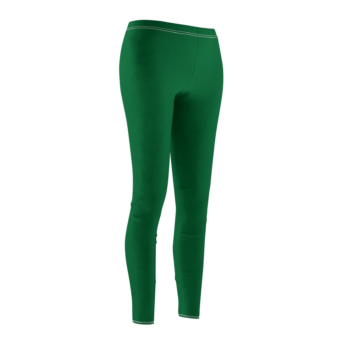 Dark Green - Women's Mid-rise Casual Leggings