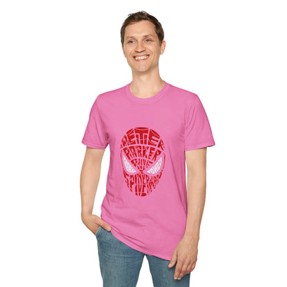 Spiderman Inspired Unisex Softstyle T-Shirt - Perfect for Comic Fans